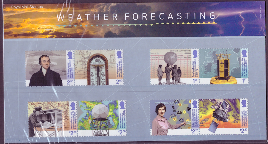 (image for) 2024 Weather Forecasting Royal Mail Presentation Pack 644 - Click Image to Close